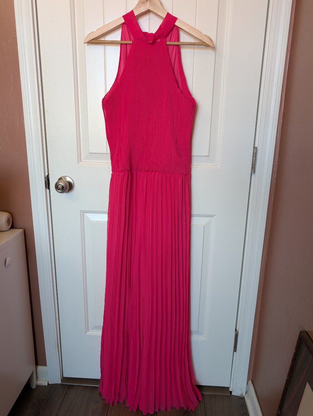 NWT Meghan LA Wild Orchid Pleated Jumpsuit Medium Magenta